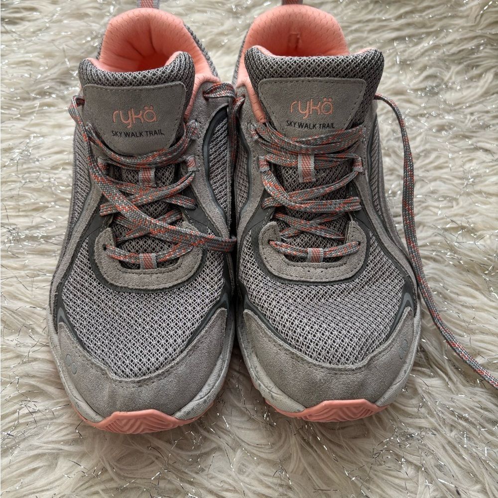 Ryka Sky Walk Trail Women's Gray and Pink Paloma Sneakers Size US 7.5M - Picture 2 of 11
